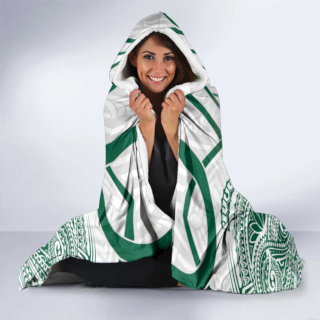 Hawaii Volleyball Hooded Blanket Polynesian Pattern - Polynesian Pride