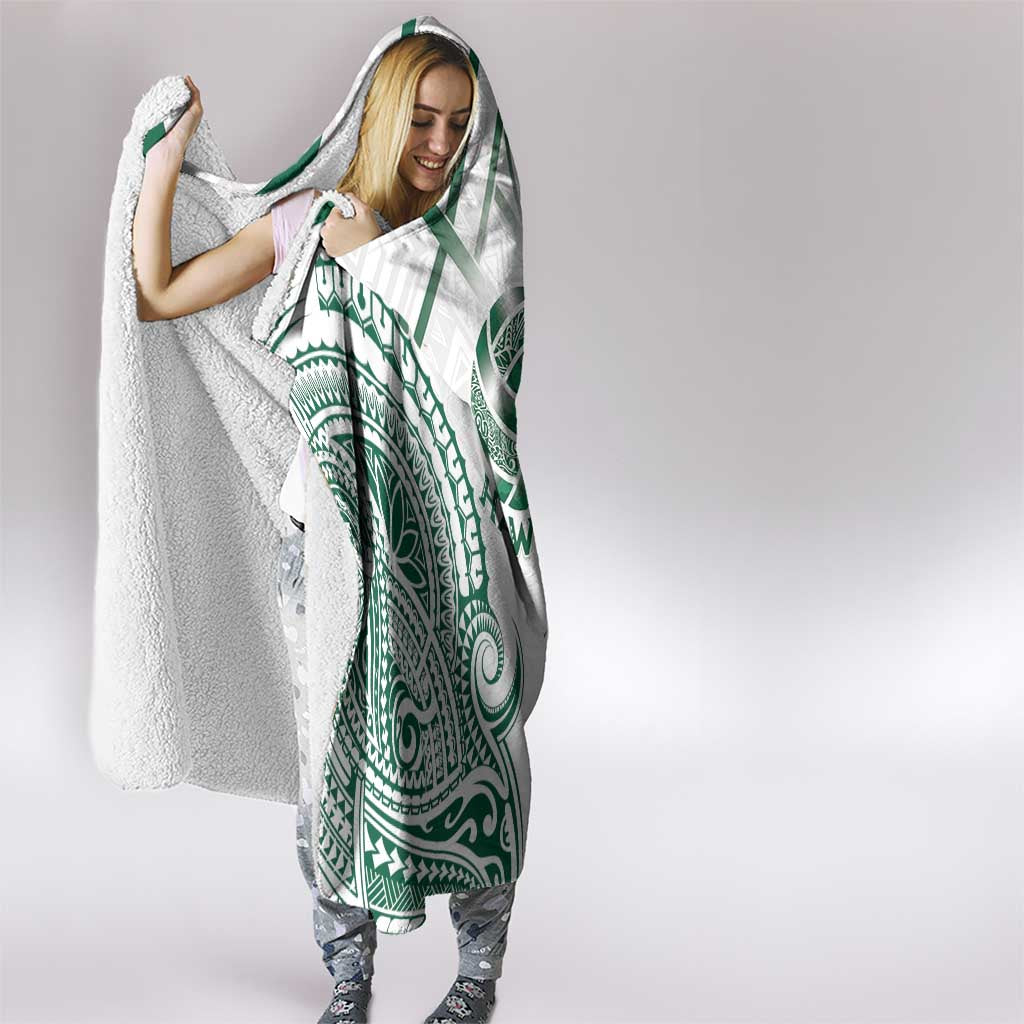 Hawaii Volleyball Hooded Blanket Polynesian Pattern - Polynesian Pride