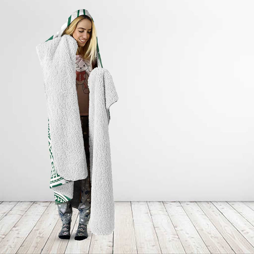 Hawaii Volleyball Hooded Blanket Polynesian Pattern - Polynesian Pride