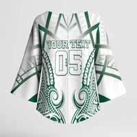 Custom Hawaii Volleyball Kimono Sleeve Blouse Polynesian Pattern - Polynesian Pride