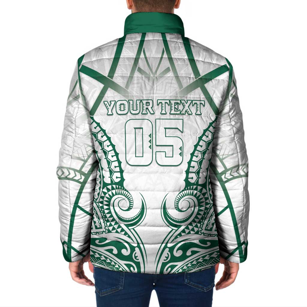 Custom Hawaii Volleyball Padded Jacket Polynesian Pattern - Polynesian Pride