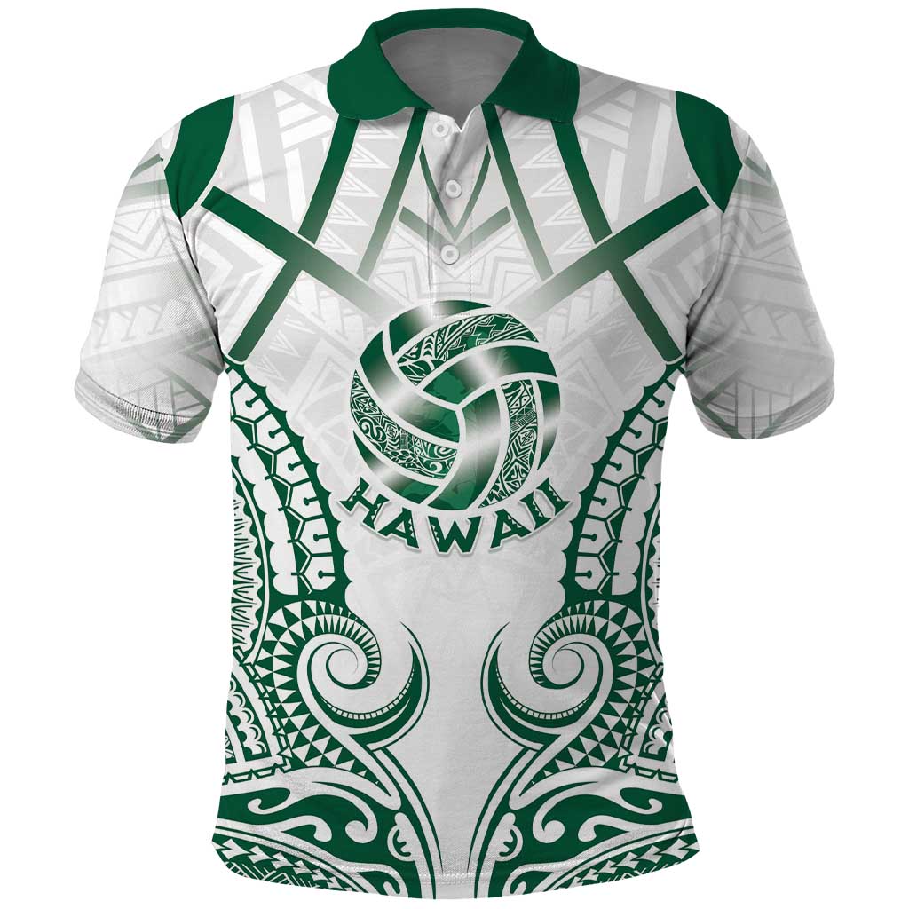 Custom Hawaii Volleyball Polo Shirt Polynesian Pattern - Polynesian Pride