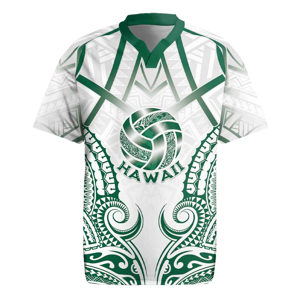Custom Hawaii Volleyball Rugby Jersey Polynesian Pattern - Polynesian Pride