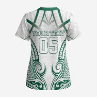 Custom Hawaii Volleyball Scrub Top Polynesian Pattern - Polynesian Pride