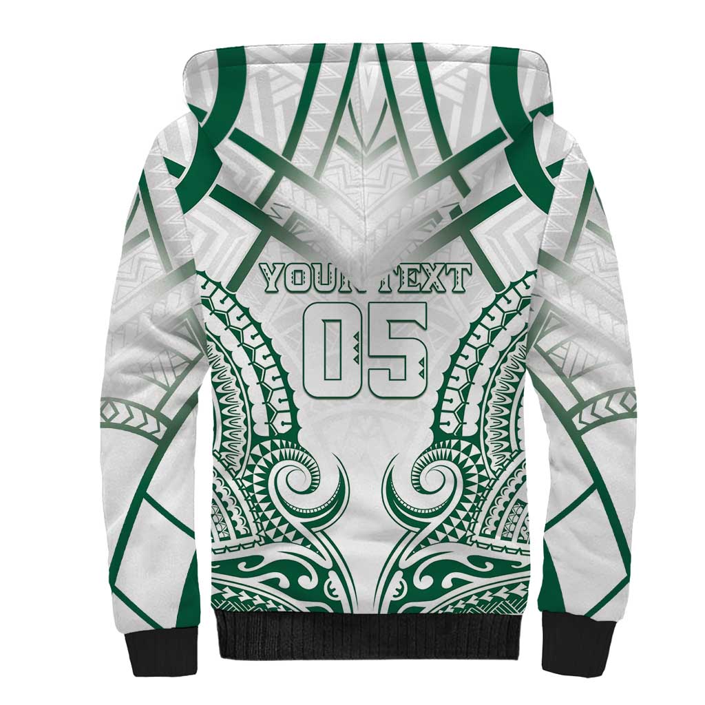 Custom Hawaii Volleyball Sherpa Hoodie Polynesian Pattern - Polynesian Pride
