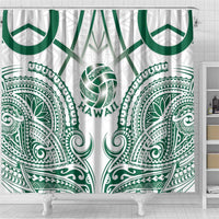 Hawaii Volleyball Shower Curtain Polynesian Pattern - Polynesian Pride