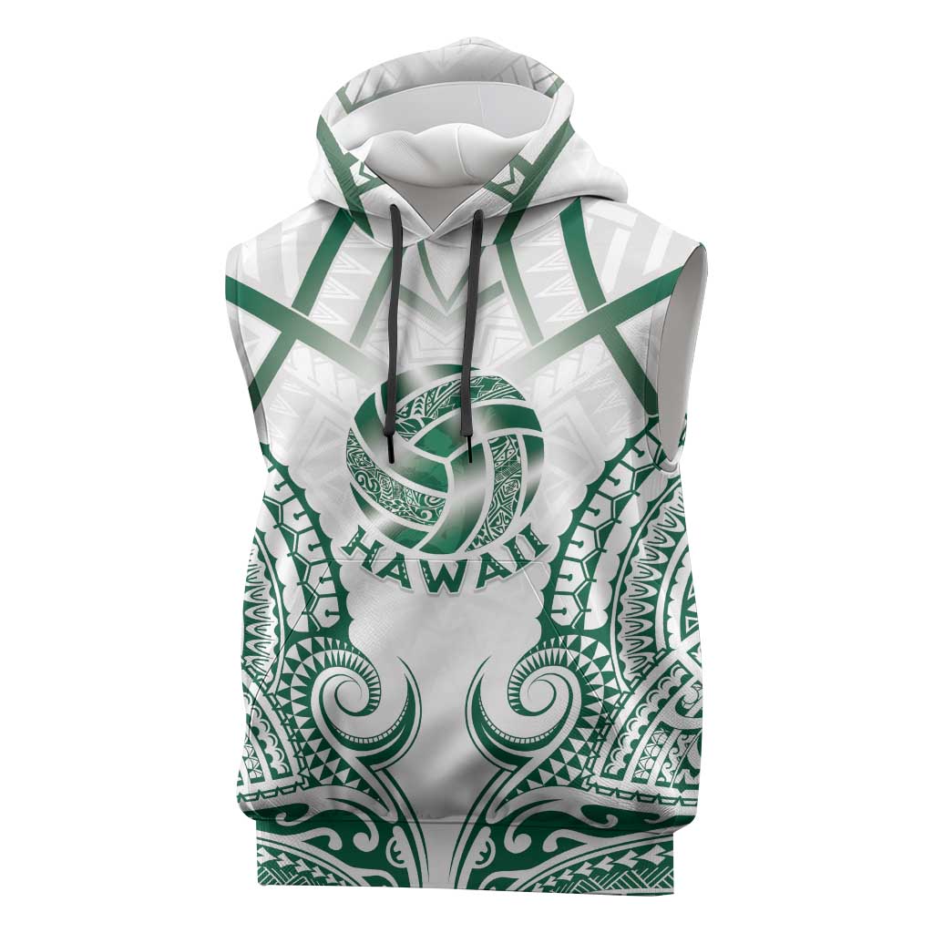 Custom Hawaii Volleyball Sleeveless Hoodie Polynesian Pattern - Polynesian Pride