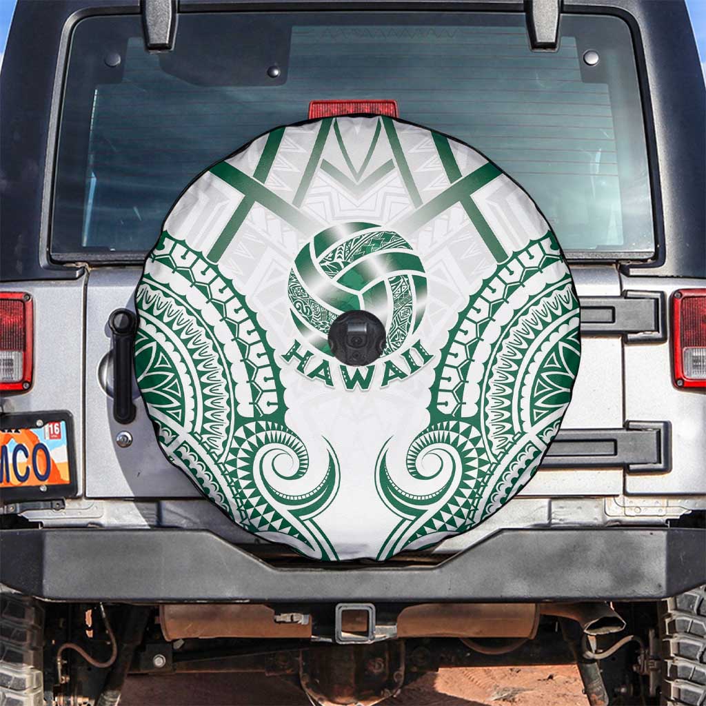 Hawaii Volleyball Spare Tire Cover Polynesian Pattern - Polynesian Pride