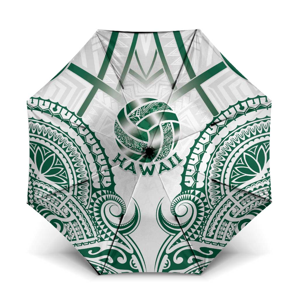 Hawaii Volleyball Umbrella Polynesian Pattern - Polynesian Pride