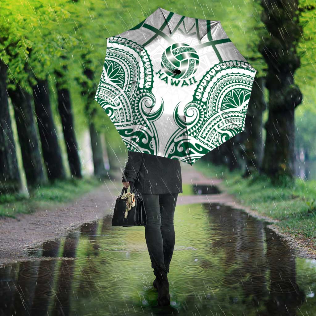 Hawaii Volleyball Umbrella Polynesian Pattern - Polynesian Pride