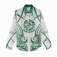 Custom Hawaii Volleyball Women Casual Shirt Polynesian Pattern - Polynesian Pride