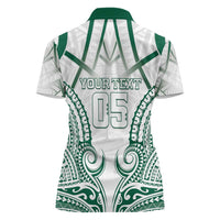 Custom Hawaii Volleyball Women Polo Shirt Polynesian Pattern - Polynesian Pride