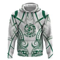 Custom Hawaii Volleyball Zip Hoodie Polynesian Pattern - Polynesian Pride