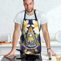 Nauru Independence Day Apron Coat Of Arms With Plumeria - Polynesian Pride