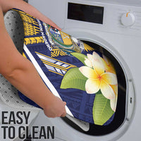 Nauru Independence Day Bathroom Set Coat Of Arms With Plumeria - Polynesian Pride