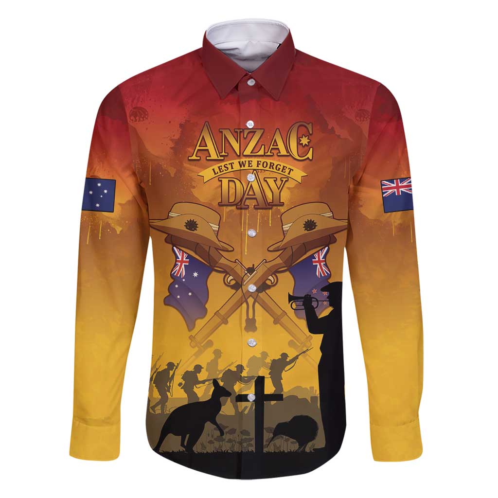 ANZAC Day Family Matching Off Shoulder Maxi Dress and Hawaiian Shirt Australia And New Zealand Slouch Hats