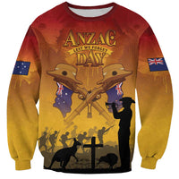 ANZAC Day Sweatshirt Australia And New Zealand Slouch Hats