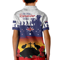 New Zealand And Australia ANZAC Last Post Kid Polo Shirt