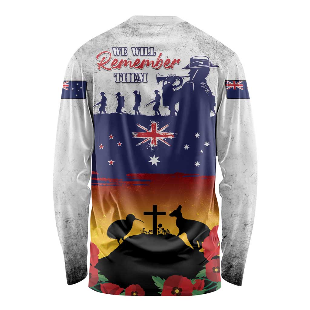 New Zealand And Australia ANZAC Last Post Long Sleeve Shirt