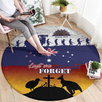 New Zealand And Australia ANZAC Last Post Round Carpet LT05 - Polynesian Pride