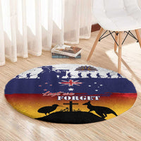 New Zealand And Australia ANZAC Last Post Round Carpet LT05 - Polynesian Pride