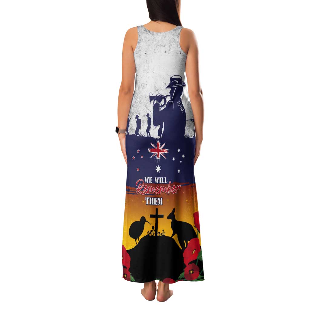 New Zealand And Australia ANZAC Last Post Tank Maxi Dress