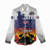 New Zealand And Australia ANZAC Last Post Women Casual Shirt LT05 - Polynesian Pride