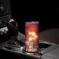 Honouring The ANZAC Spirit Skinny Tumbler Gallipoli Lest We Forget LT05 - Polynesian Pride