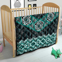 New Zealand Aotearoa Quilt Turquoise Taniko Art Maori Pattern LT05 - Polynesian Pride
