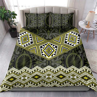 New Zealand Aotearoa Bedding Set Yellow Taniko Art Maori Pattern LT05 - Polynesian Pride