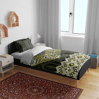 New Zealand Aotearoa Bedding Set Yellow Taniko Art Maori Pattern LT05 - Polynesian Pride