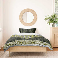 New Zealand Aotearoa Bedding Set Yellow Taniko Art Maori Pattern LT05 - Polynesian Pride