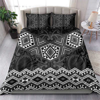 New Zealand Aotearoa Bedding Set Black Taniko Art Maori Pattern LT05 - Polynesian Pride