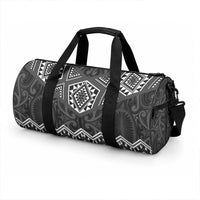 New Zealand Aotearoa Duffle Bag Black Taniko Art Maori Pattern LT05 - Polynesian Pride
