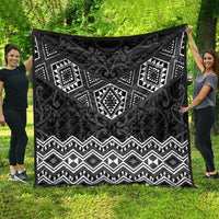 New Zealand Aotearoa Quilt Black Taniko Art Maori Pattern LT05 - Polynesian Pride