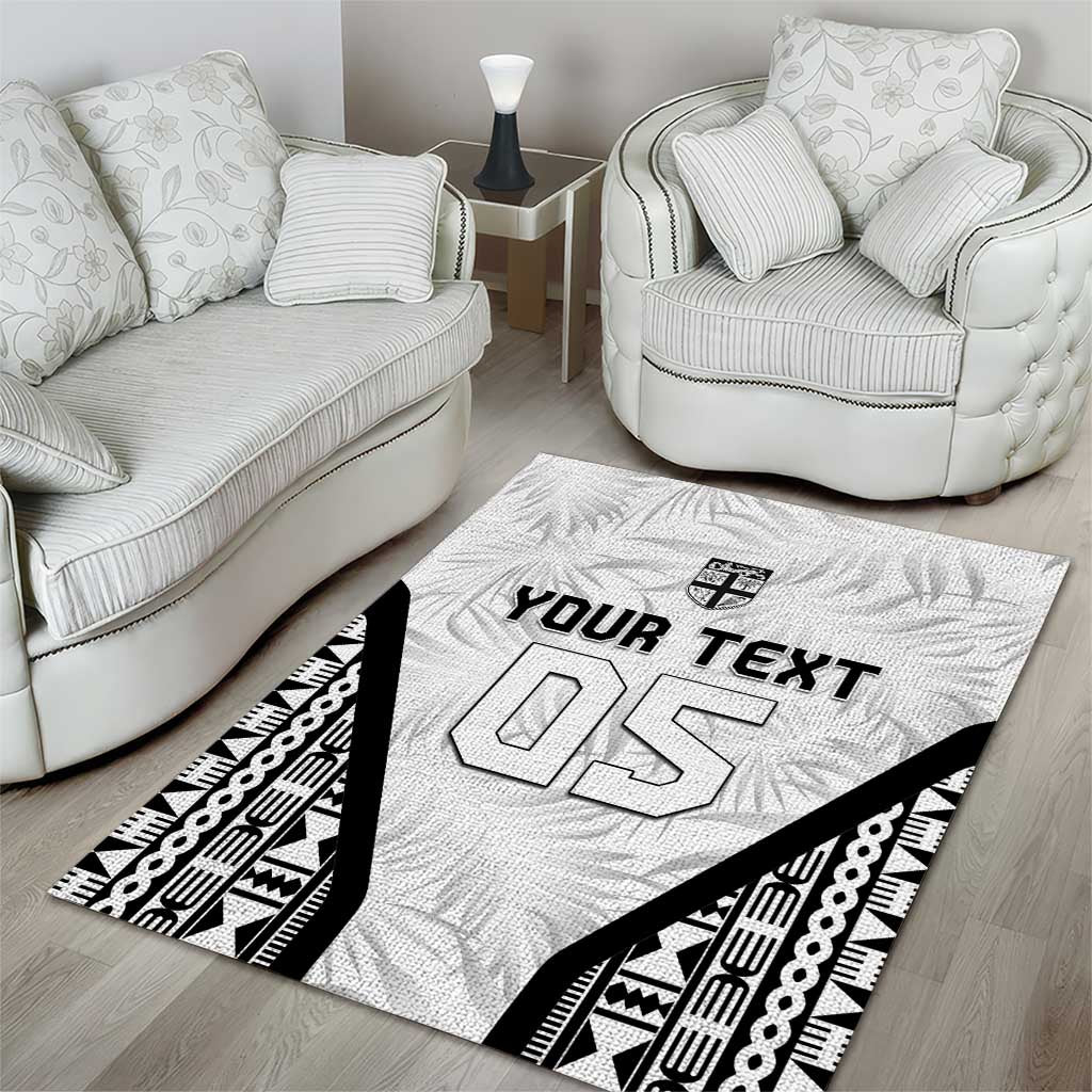 Custom Fiji 2026 Rugby Area Rug Fijian Tapa Pattern LT05 - Polynesian Pride