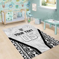 Custom Fiji 2026 Rugby Area Rug Fijian Tapa Pattern LT05 - Polynesian Pride