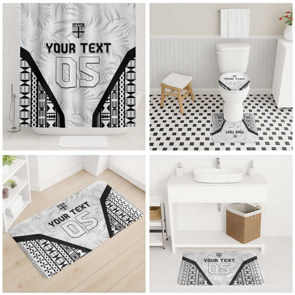 Custom Fiji 2026 Rugby Bathroom Set Fijian Tapa Pattern