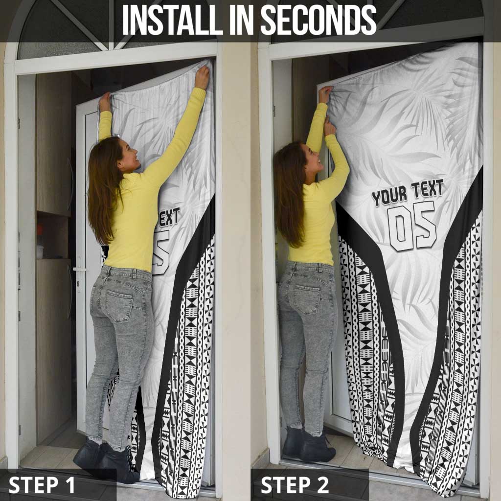 Custom Fiji 2026 Rugby Door Cover Fijian Tapa Pattern LT05 - Polynesian Pride