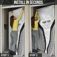 Custom Fiji 2026 Rugby Door Cover Fijian Tapa Pattern LT05 - Polynesian Pride