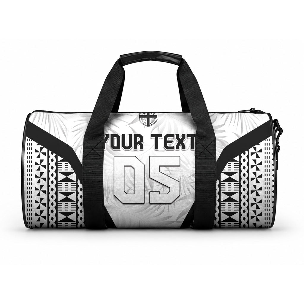Custom Fiji 2026 Rugby Duffle Bag Fijian Tapa Pattern