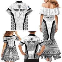 Custom Fiji 2026 Rugby Family Matching Mermaid Dress and Hawaiian Shirt Fijian Tapa Pattern LT05 - Polynesian Pride
