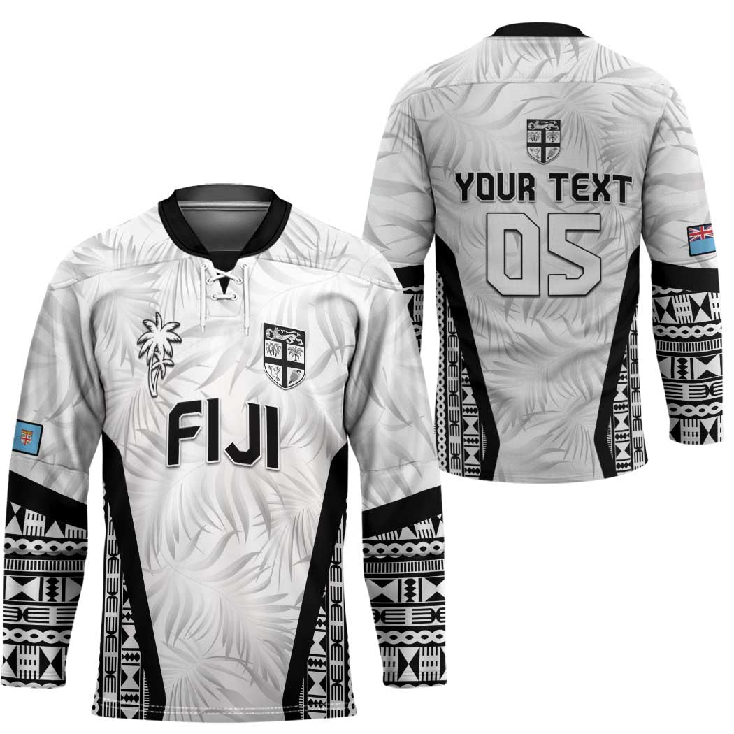 Custom Fiji 2026 Rugby Hockey Jersey Fijian Tapa Pattern LT05 - Polynesian Pride