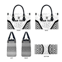 Custom Fiji 2026 Rugby Leather Bag Fijian Tapa Pattern