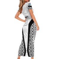 Custom Fiji 2026 Rugby Short Sleeve Bodycon Dress Fijian Tapa Pattern