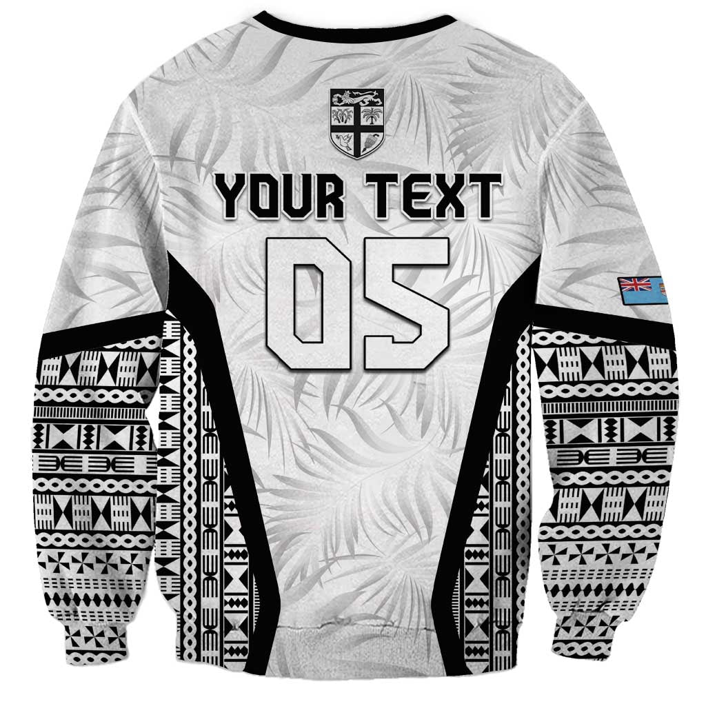 Custom Fiji 2026 Rugby Sweatshirt Fijian Tapa Pattern