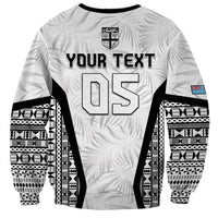 Custom Fiji 2026 Rugby Sweatshirt Fijian Tapa Pattern