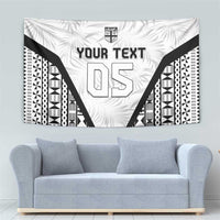 Custom Fiji 2026 Rugby Tapestry Fijian Tapa Pattern