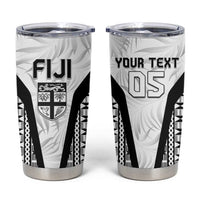 Custom Fiji 2026 Rugby Tumbler Cup Fijian Tapa Pattern