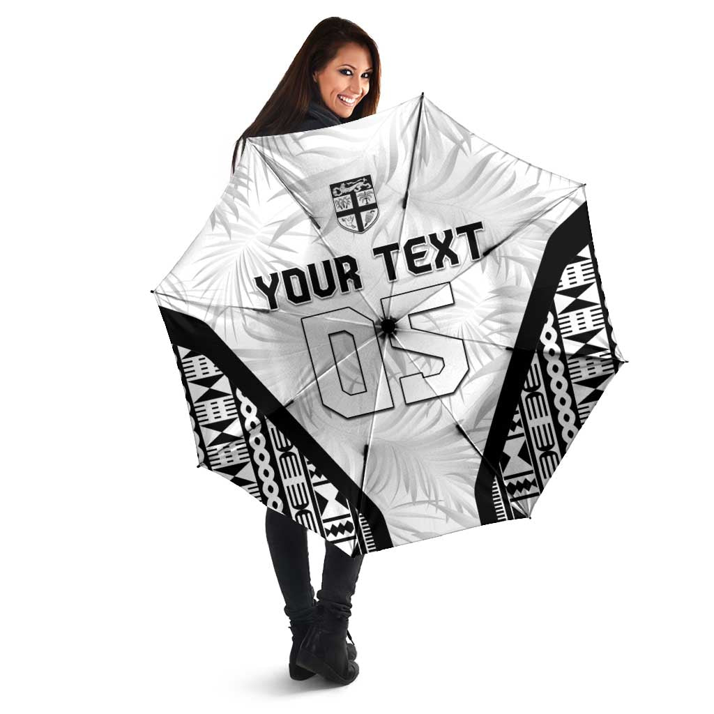 Custom Fiji 2026 Rugby Umbrella Fijian Tapa Pattern